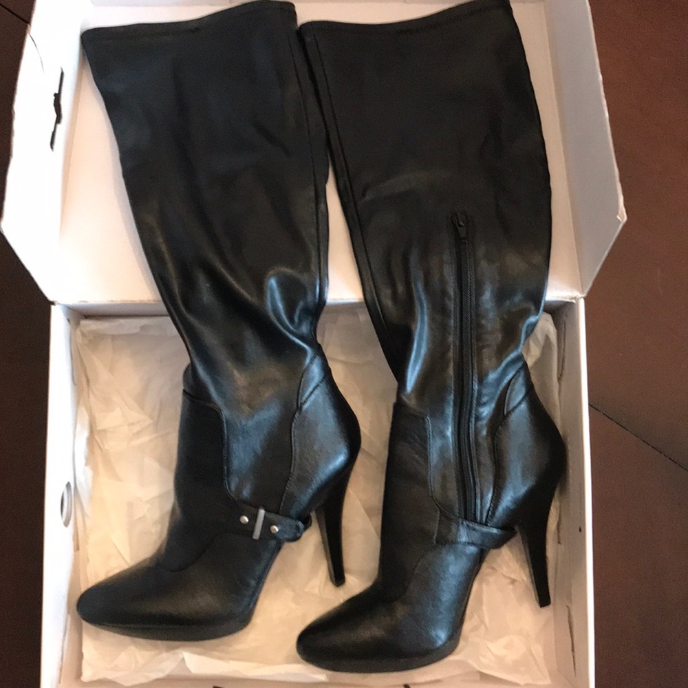 Nine West Black Knee High Boot